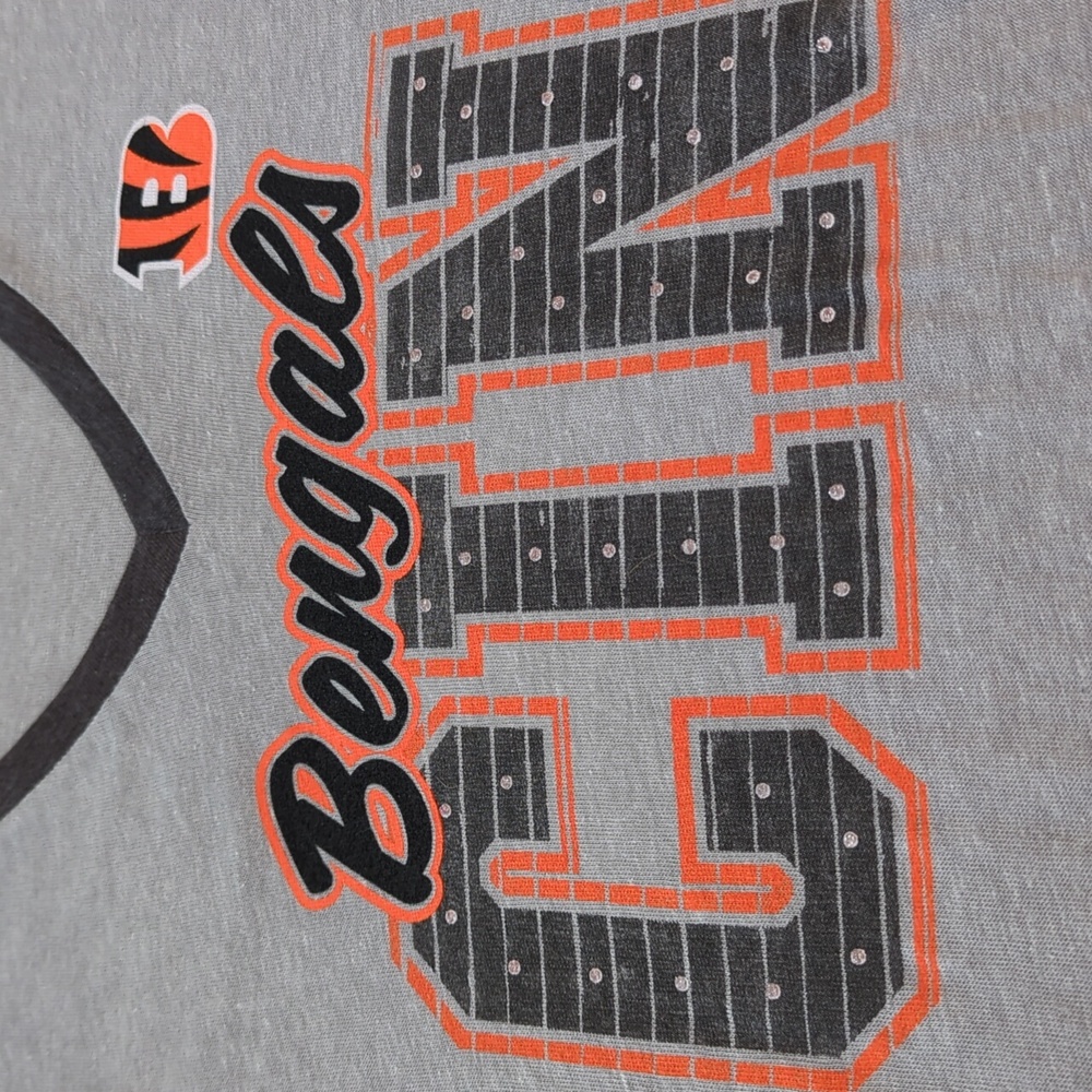 NFL Women's Gray Team Apparel Cincinnati Bengals Size L - Picture 3 of 5